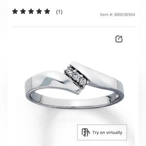 Kay Jewelers white gold diamond ring